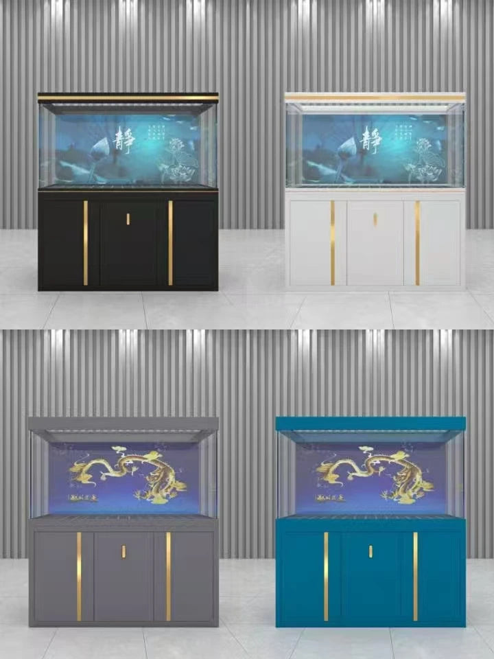 Big Aquarium Decoration Large Glass Fish Tank Transparent Big Fish Tank