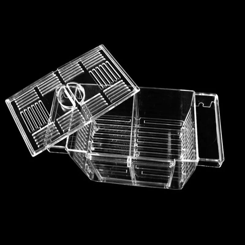 Acrylic Aquarium Fish Breeding Isolation Box Fish Tank Aquarium Breeder Double Guppies Hatching Incubator Fish Tank Accessories