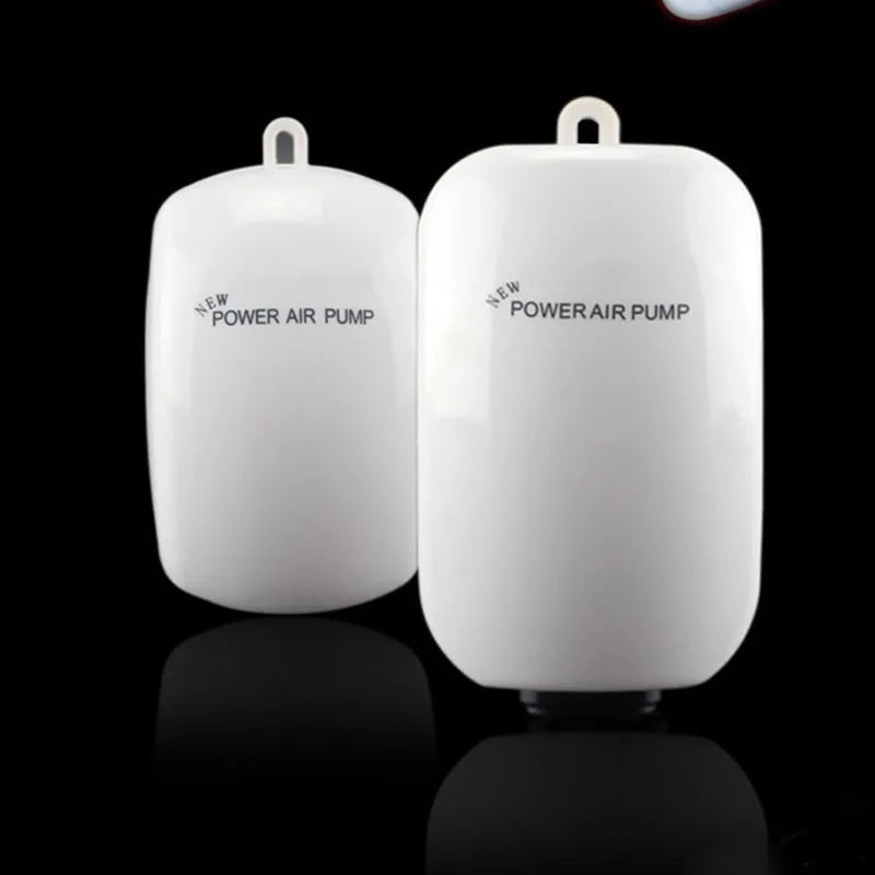3W Ultra Low Noise Aquarium Air Pump Fish Tank Mini Air Compressor Oxygen Pump Fish Tank Aquarium Oxygen Pump Two Outlets