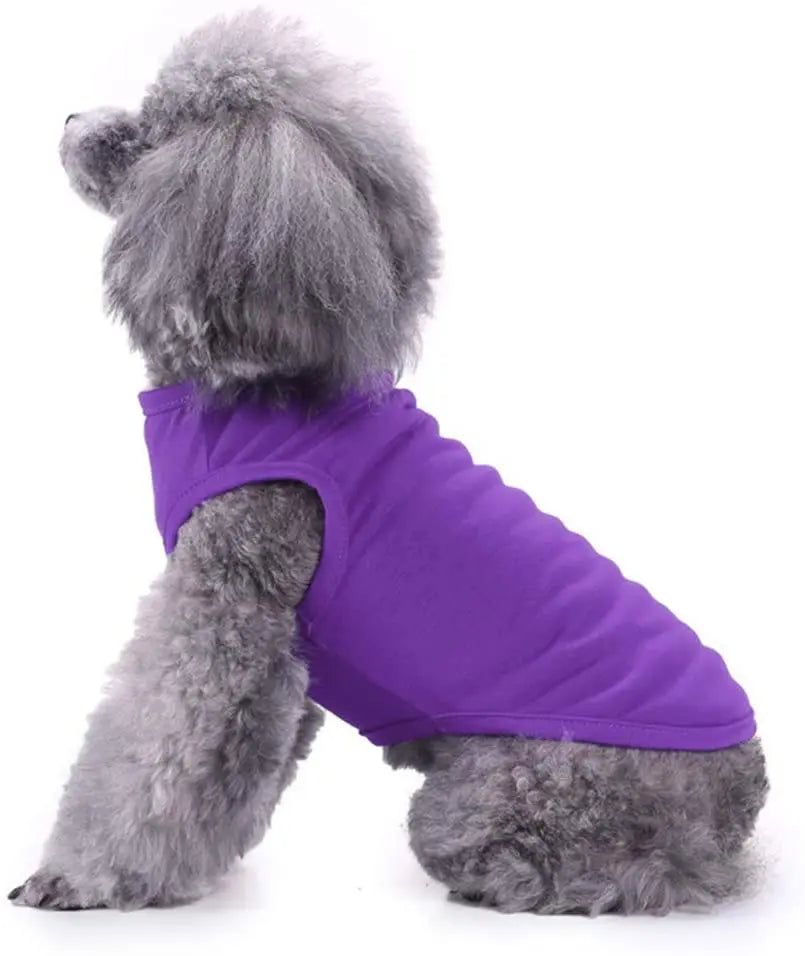 Dog Shirt Clothes, Spring Summer T Shirt Apparel Soft Blank Shirts Clothes For Extra Small Medium Large Extra Large Size Dogs