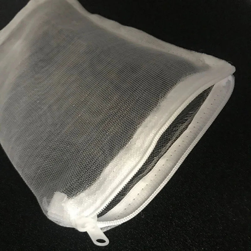 5Pcs High Quality Filter Net Bag Mesh Bag Acquarium Pond For Bio Ball Carbon Media Aquarium Fish Tank Isolation Bags White