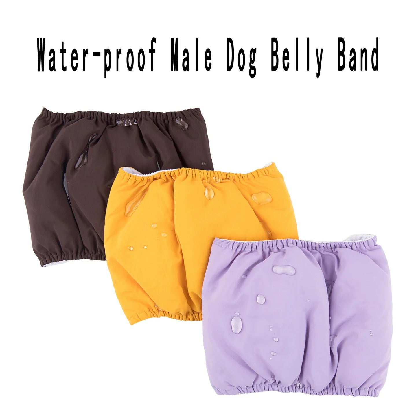 3 Pack Dog Belly Bands Washable Reusable Dog Diapers High Absorbing Male Dog Cat Wrap Panties Pet Incontinence Nappies