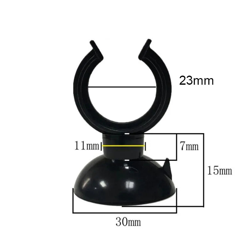 Black Aquarium Suction Cup Air Tube Holder Sucker for Fish Tank Pump Oxygen Air Tube Fixing Clip Aquarium Accessories 5pcs