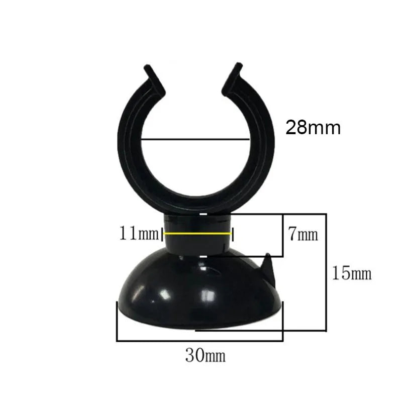 Black Aquarium Suction Cup Air Tube Holder Sucker for Fish Tank Pump Oxygen Air Tube Fixing Clip Aquarium Accessories 5pcs