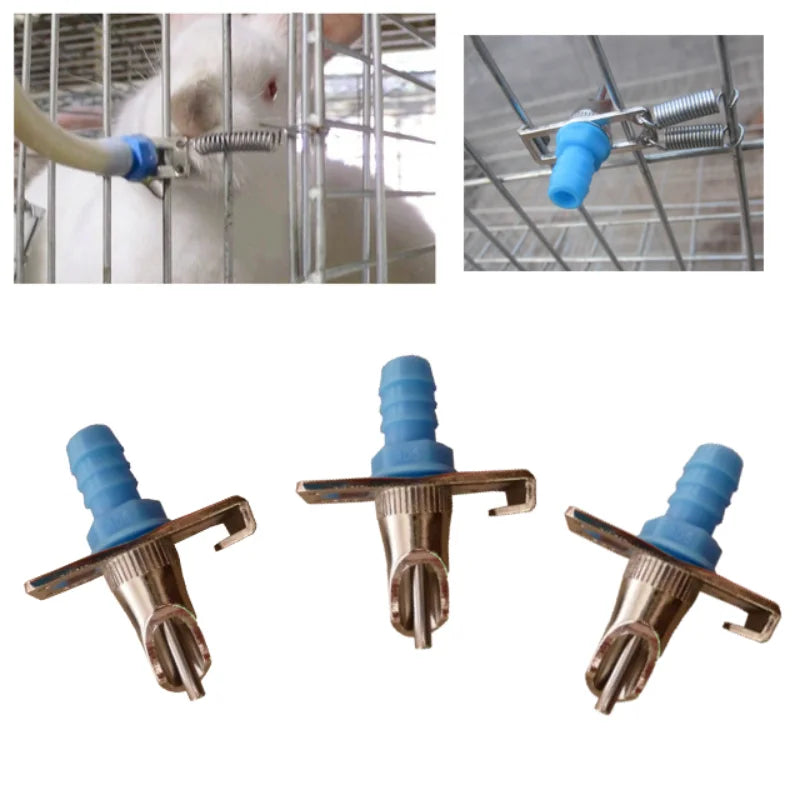 10pcs Automatic Rabbit Water Feeder Nipple Automatic Water Nippler Drinker Feeders Guinea Pig Bunny Rabbit Pet Accessories