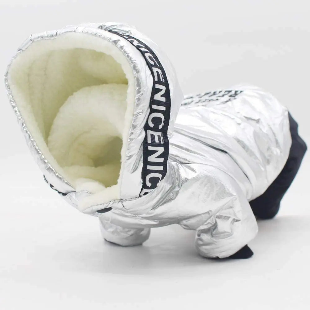 Yorkie Chihuahua Dog Clothes Winter Dog Jumpsuit for Small Dogs Waterproof Thicken Warm Hooded Coat Outfits Overalls for Dogs
