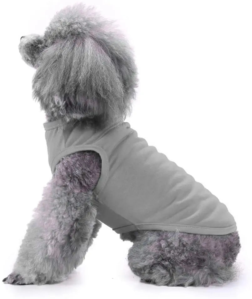 Dog Shirt Clothes, Spring Summer T Shirt Apparel Soft Blank Shirts Clothes For Extra Small Medium Large Extra Large Size Dogs