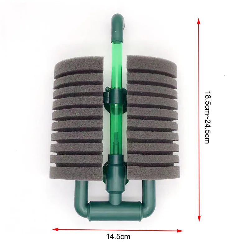 With Air Stone Sponge Filter for Aquarium Fish Tank Air Pump Biochemical Filtration Noiseless Foams Aquarium Accessories New
