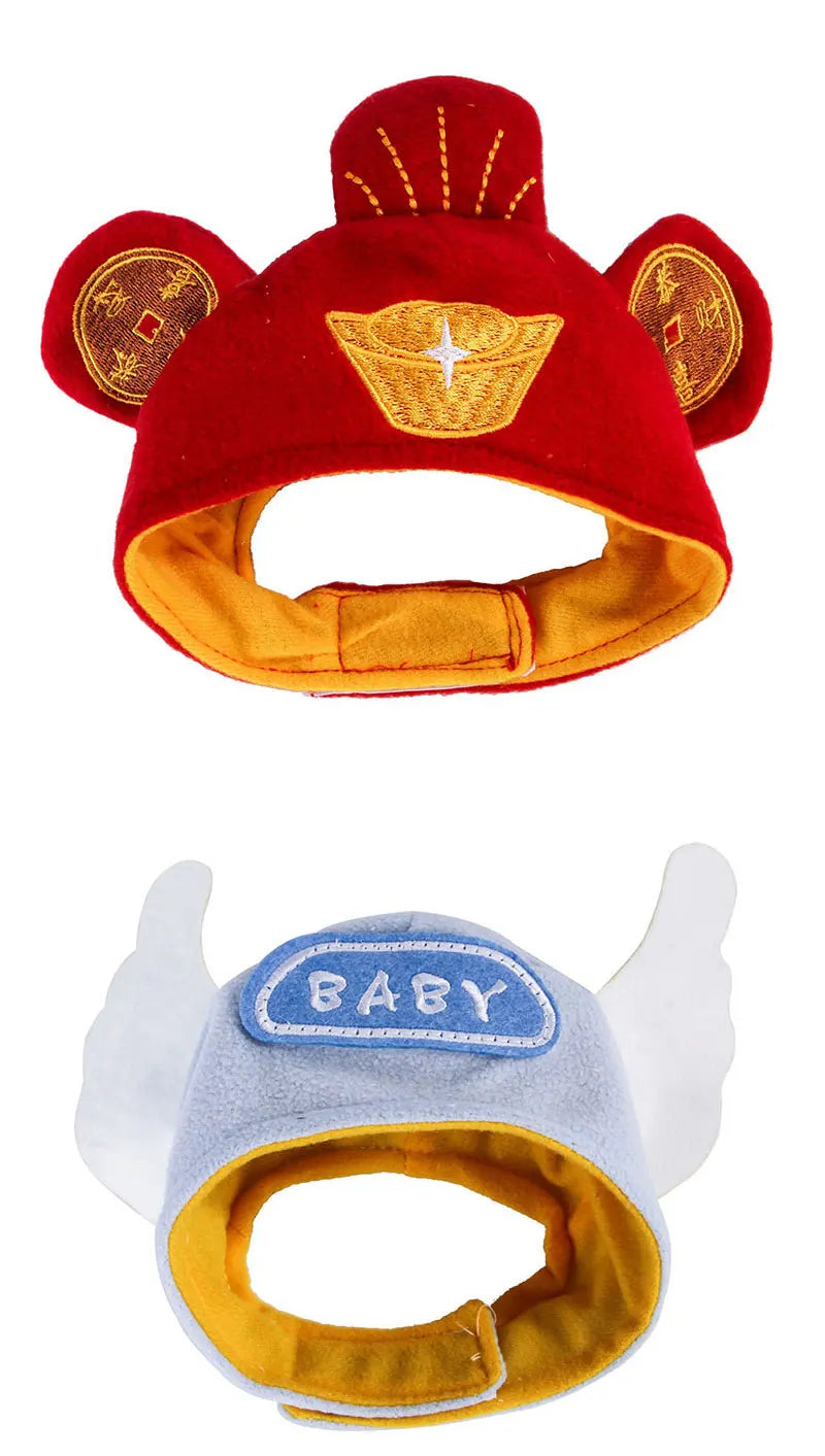 Funny Hat for Cat Sunflower Christmas Costume Pet Hat Halloween Cosplay Keep Warm Headwear Dogs Hats Puppy Accessories for Cats