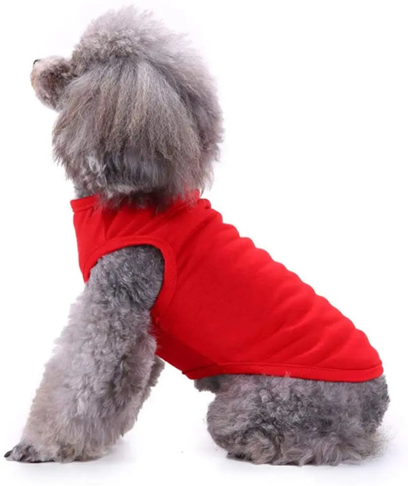 Dog Shirt Clothes, Spring Summer T Shirt Apparel Soft Blank Shirts Clothes For Extra Small Medium Large Extra Large Size Dogs