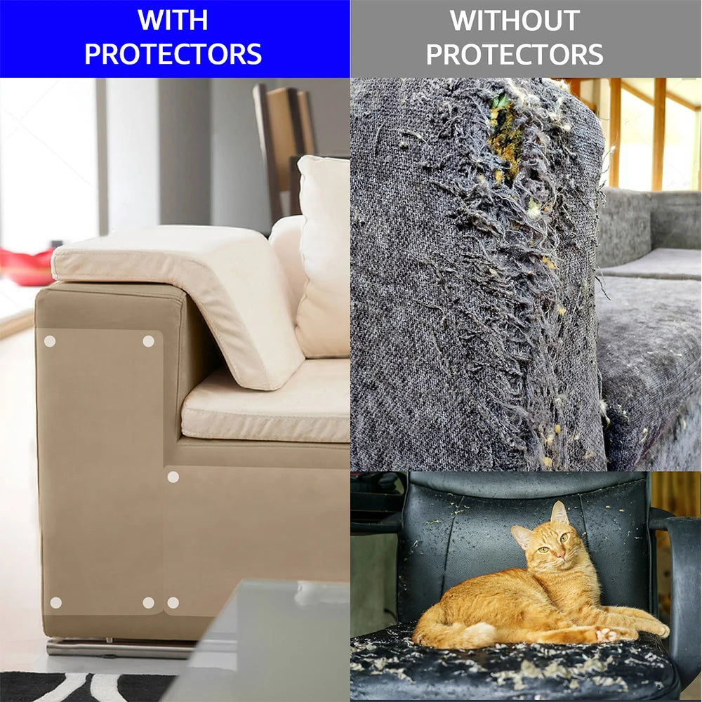 Protect The Sofa Cats Cat Scratcher Durable Scraper Furniture Couch Guard Anti Pet Scratch Pads for Cat Sofa Protector 4pcs/lot