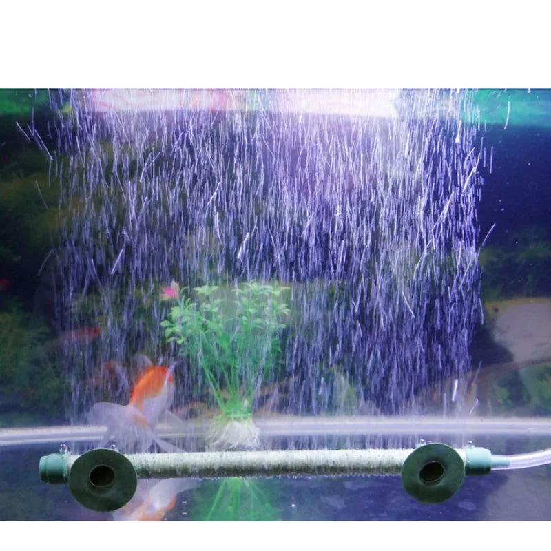 1pcsAquarium Oxygen Pump Diffuser Air Stone Bubble Wall Tube Fish Tank Aerator Pump Air Pump Sand Stone Bubble Wall Air Diffuser