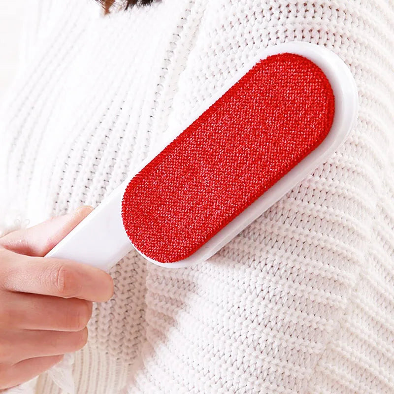 Double Sided Lint Remover Brush Velour Surface for Pet Hair Clothes Dust and Lint Pet Grooming Accessories Cleaning Supplies