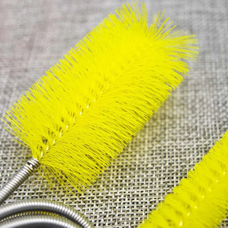 Aquarium Pipe Cleaning Brush Fish Tank Cleaner Tube Stainless Steel Water Filter Air Tube Flexible Double End Hose Accessories