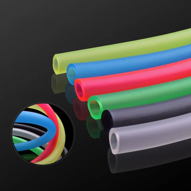 1m/3m/5m/10m/20m Aquarium Oxygen Pump Hose Air Bubble Stone Aquarium Fish Tank Pond Pump Tube 4*6mm Food Grade Material Tubes