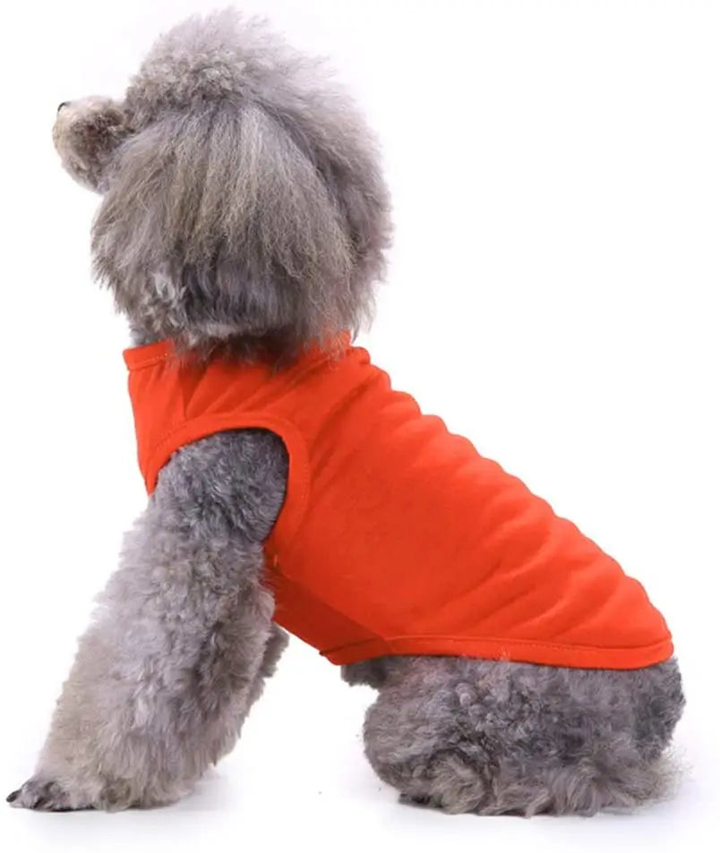 Dog Shirt Clothes, Spring Summer T Shirt Apparel Soft Blank Shirts Clothes For Extra Small Medium Large Extra Large Size Dogs