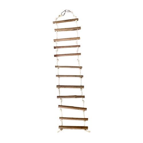Natural Wood Rope Ladder - Large