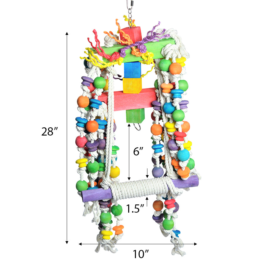 Rope Swing with Knots & Wood