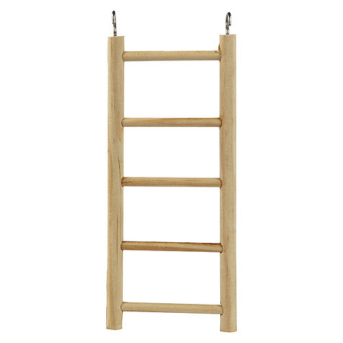 8" Small Bird Wooden Hanging Ladder