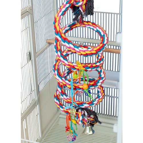 FANCY X-Large Cotton Rope Boing with Bell