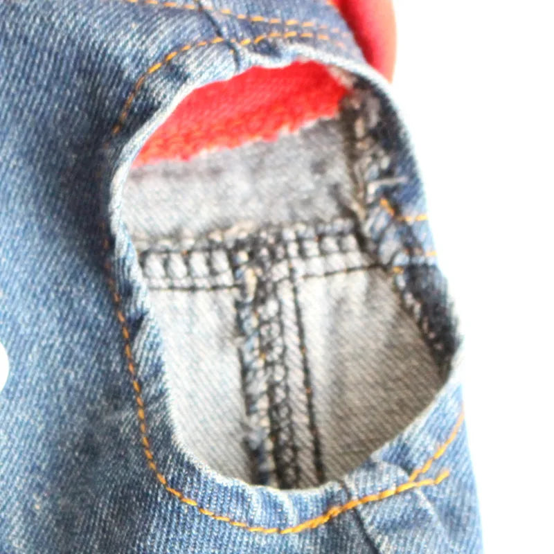 Spring Autumn Apparel Dog Jeans Jacket for Small Medium Dogs Cool Blue Pet Denim Hooded Coat Puppy Clothes Outfits