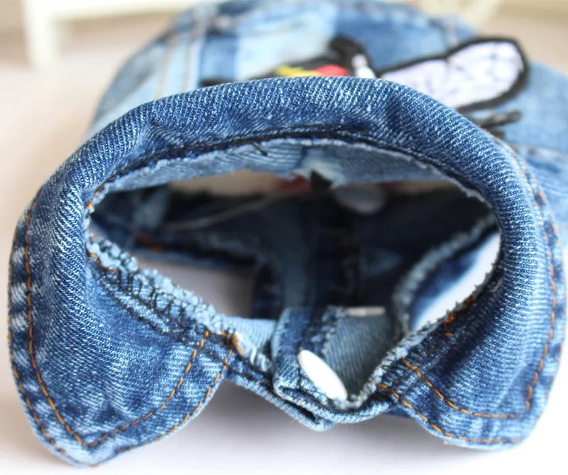 Spring Autumn Apparel Dog Jeans Jacket for Small Medium Dogs Cool Blue Pet Denim Hooded Coat Puppy Clothes Outfits
