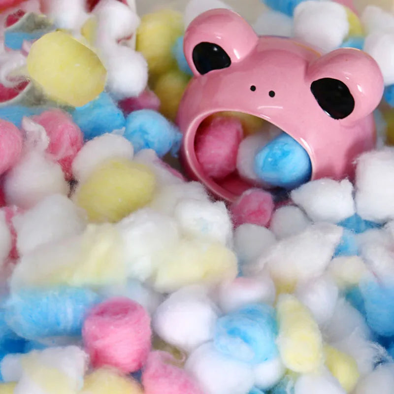 100Pcs/Bag Hamster Rat Mouse Colorful Winter Keep Warm Cotton Ball Cute Cage House Filler Supply Small Animals House DecorToys