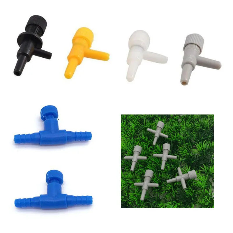 5pcs/lot 2 3 ways Aquarium Air Pump Connector Control Valve Air Pipe Tube For Aquarium Air Control Valve Fishing Accessories