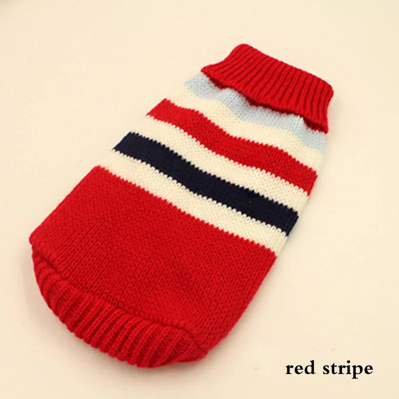 Turtleneck Cat Sweater Knitted Jumper Cat Christmas Sweater for Cats Small Dogs Winter Sphinx Cat Clothes Pet Costume