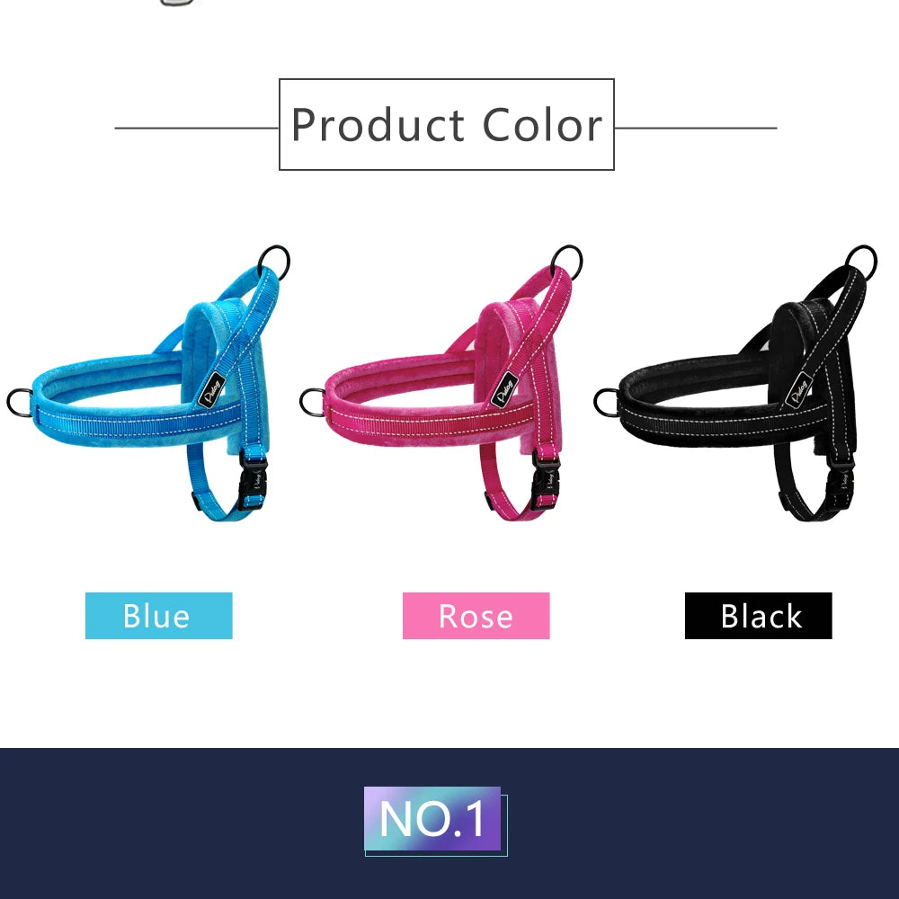 No Pull Dog Harness Nylon Large Dog Harness Reflective Pet Vest Padded Strap Harnesses For Small Medium Dogs Pitbull Buldog