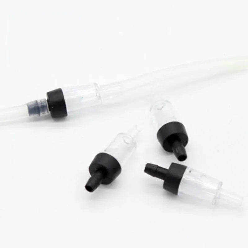 10pcs Plastic Aquarium Air Pump Check Valve Fish Tank 5 pcs One Way Non-Return Check Valve Aquarium Co2 System Air Pump