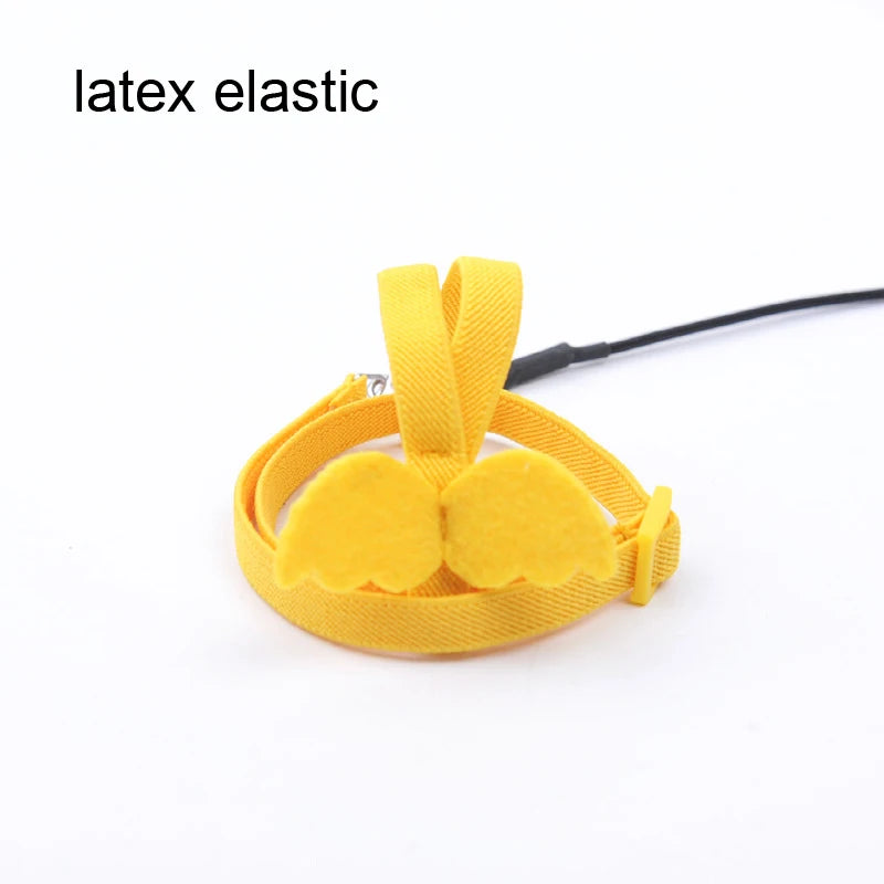 Pet Parrot Harness Adjustable Elastic Nylon Traction Rope Parrot Bird Flying Training Harness Leash Set for Small Medium Parrot
