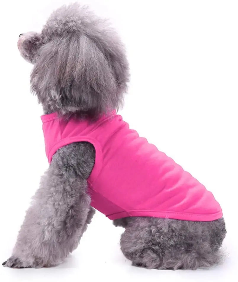 Dog Shirt Clothes, Spring Summer T Shirt Apparel Soft Blank Shirts Clothes For Extra Small Medium Large Extra Large Size Dogs