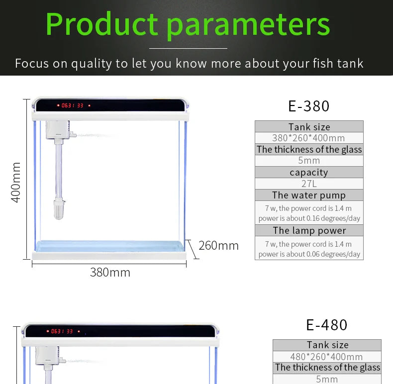 High Quality Small Breeder Box Fish Tank Aquarium Fish Tank Sale Intelligent small fish tank