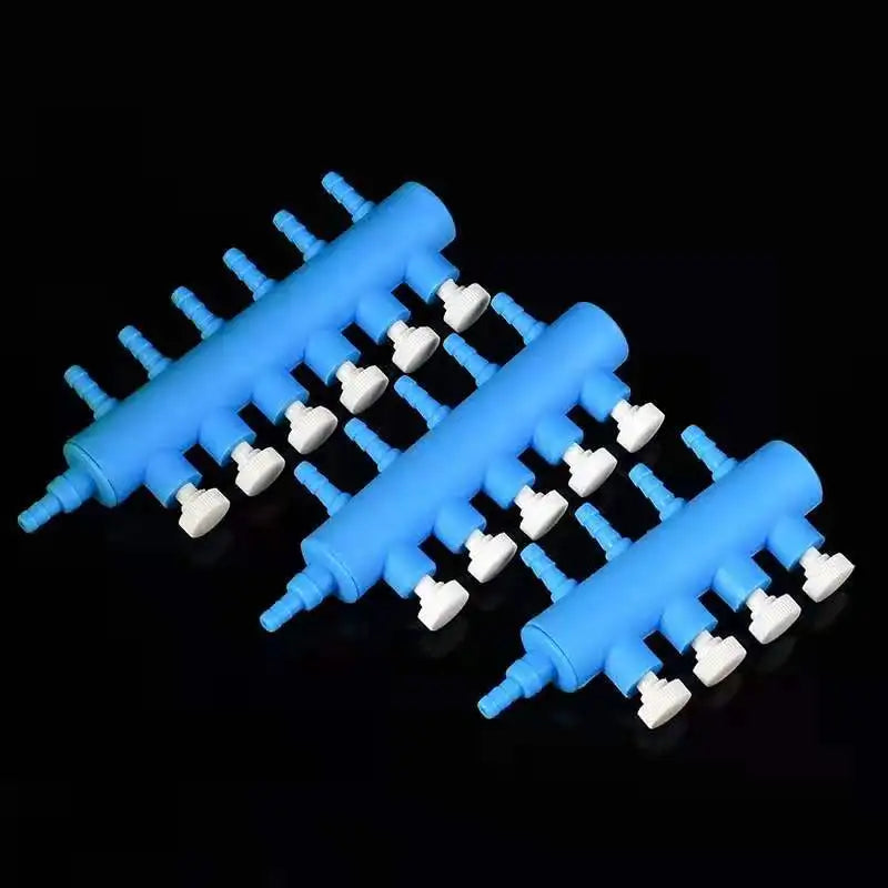 Aquarium Air Splitter Valve Fish Tank Air Pump Flow Splitter Distributor Pump Valve Tap Lever Control Switch Valves Accessories