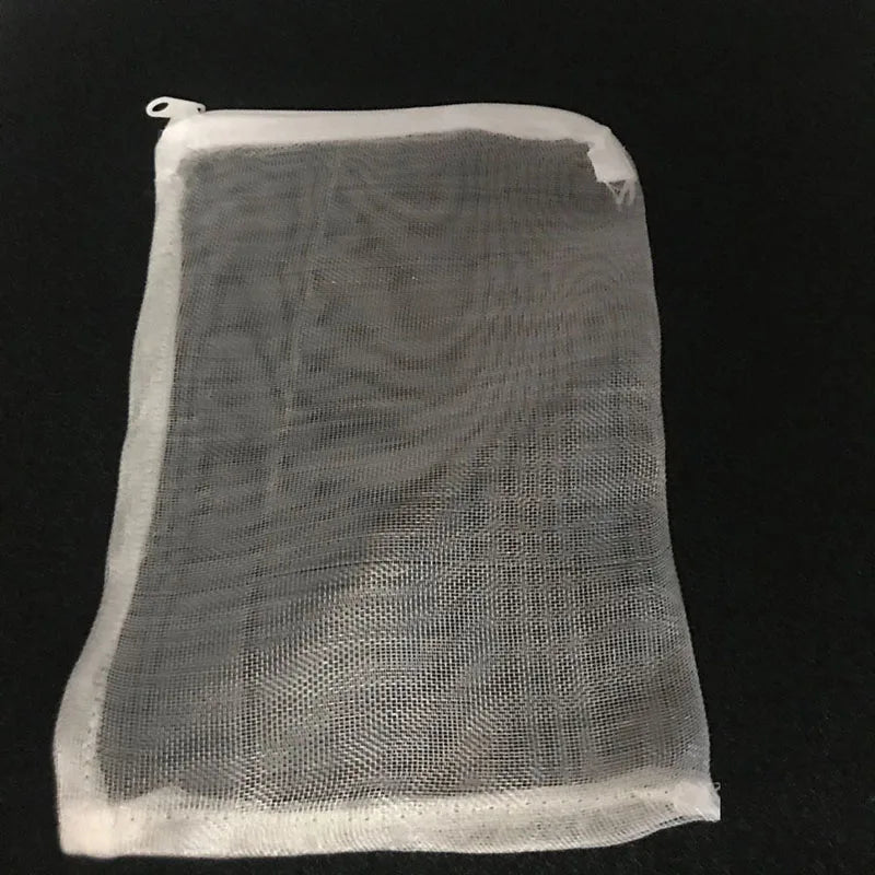 5Pcs High Quality Filter Net Bag Mesh Bag Acquarium Pond For Bio Ball Carbon Media Aquarium Fish Tank Isolation Bags White