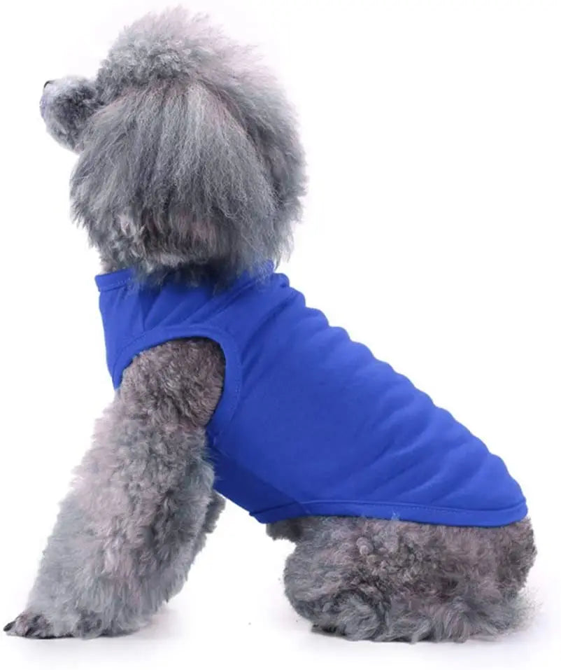 Dog Shirt Clothes, Spring Summer T Shirt Apparel Soft Blank Shirts Clothes For Extra Small Medium Large Extra Large Size Dogs