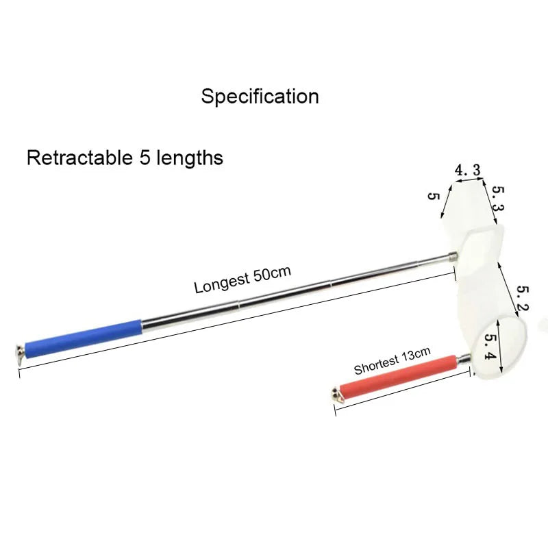 18-53CM 3D Aquarium Fish Tank Retractable Catch Net Stainless Steel Rod Fishing Round Square Pocket Shrimp Catching Nets