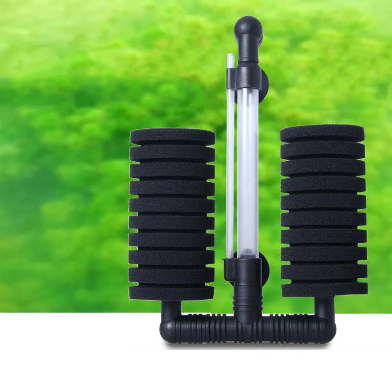 Aquarium Filter Fish Tank Shrimp Pond Air Pump Skimmer Biochemical Sponge Filter Aquarium Filtration Filter Aquatic Pets Product