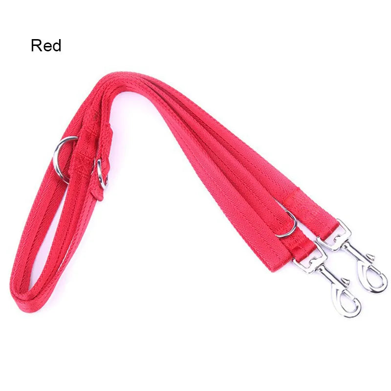 190cm WALK Two DOGS Leash Double Twin Lead Walking Leash Two Pets Cats Dual Couple Dog Leashes Nylon V Shape Leash For dog cat