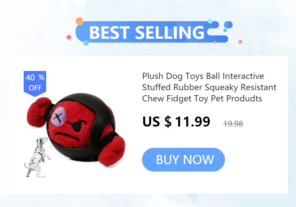 Squeaker Interactive Dog Toy Balls for Small Dogs Play Bite Resistant Chew Ball Toys for Large Dogs Puzzle Training Accessories