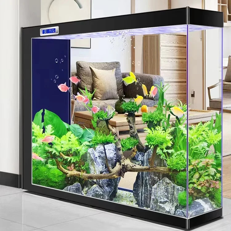 Wholesale Silent Large Glass Fish Tank Made To Order Big Size Water Purifying Aquarium Tank