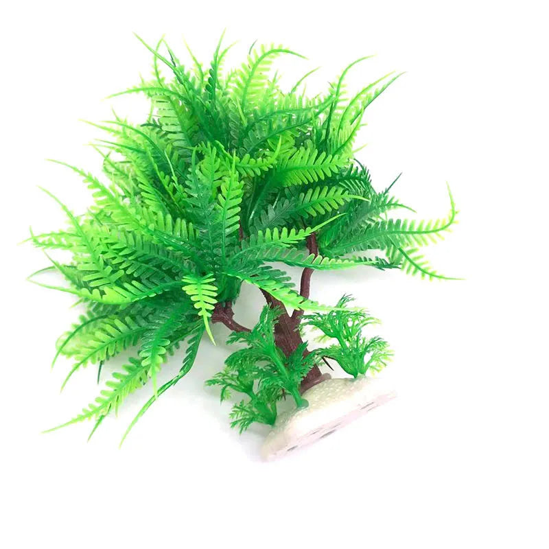 Artificial Aquarium Plastic Pine Tree Fish Tank Plants Decoration Green Red Water Grass Viewing Decorations Simulated Decor