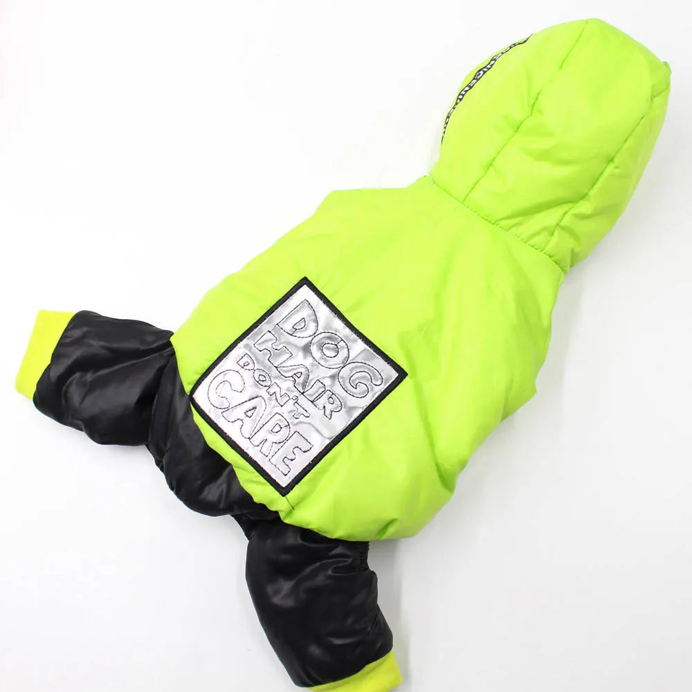Yorkie Chihuahua Dog Clothes Winter Dog Jumpsuit for Small Dogs Waterproof Thicken Warm Hooded Coat Outfits Overalls for Dogs