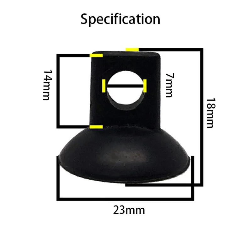 10Pcs Black Aquarium Suction Cup Air Tube Holder Sucker for Fish Tank Pump Oxygen Air Tube Fixing Clip Accessories For Aquarium