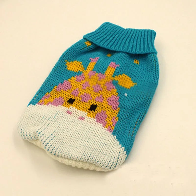 Turtleneck Cat Sweater Knitted Jumper Cat Christmas Sweater for Cats Small Dogs Winter Sphinx Cat Clothes Pet Costume