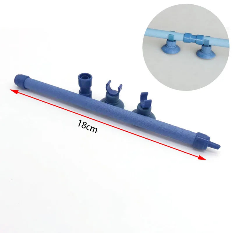 1pcsAquarium Oxygen Pump Diffuser Air Stone Bubble Wall Tube Fish Tank Aerator Pump Air Pump Sand Stone Bubble Wall Air Diffuser