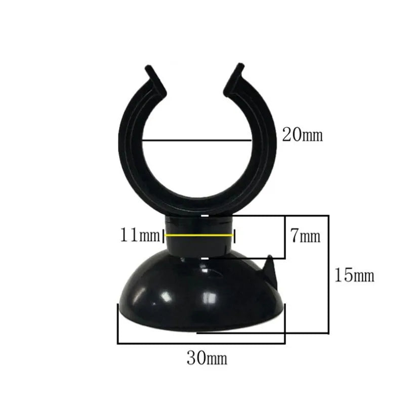 Black Aquarium Suction Cup Air Tube Holder Sucker for Fish Tank Pump Oxygen Air Tube Fixing Clip Aquarium Accessories 5pcs