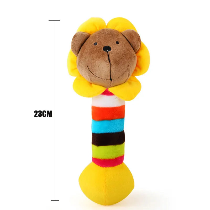 Multi Style Animal Dog Chew Toys Puppy Training Toy Interactive Accessory Soft Plush Teeth Cleaning Funny Lion Pig Pet Products