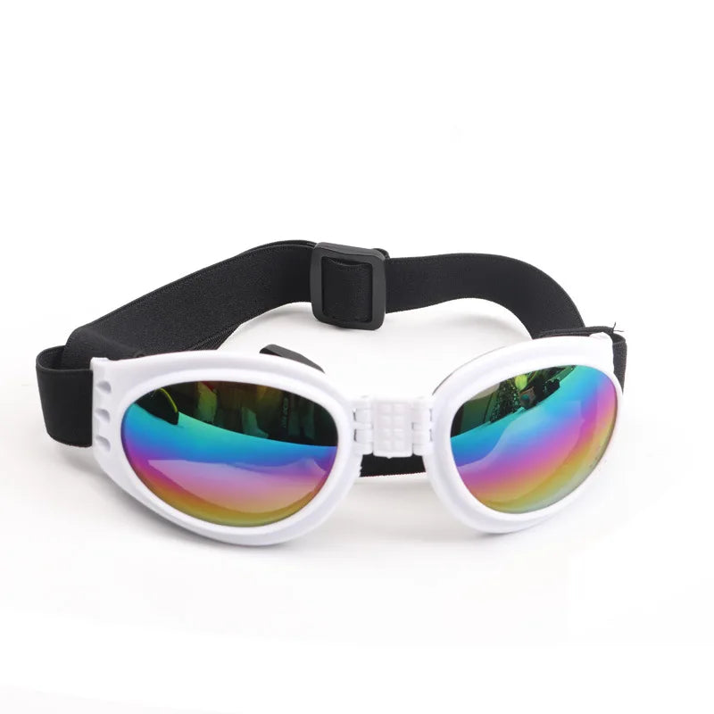 Adjustable Padded Dog Sunglasses Goggles Collapsible Pet Accessories for Medium Dogs Motorcycle Glasses suministros para perros